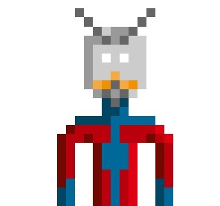 Ant Man ant man character drawing pixel art