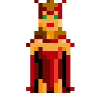 Scarlet Wicth character drawing pixel art scarlet witch