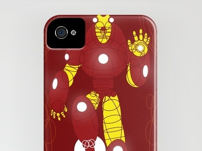 The Metalurgik iPhone Case case circles fly iphone iron man lines red skin yellow