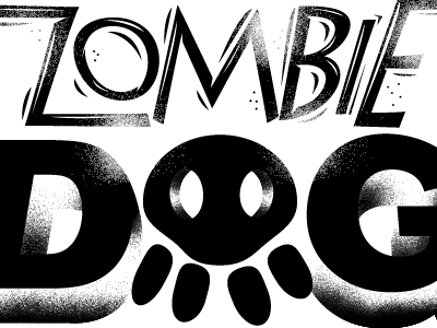 Zombie Dog Logo dog logo skull zombie