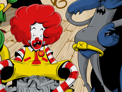 Ronald batman clown ronald mcdonalds