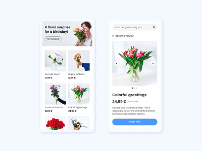 Flower shop app