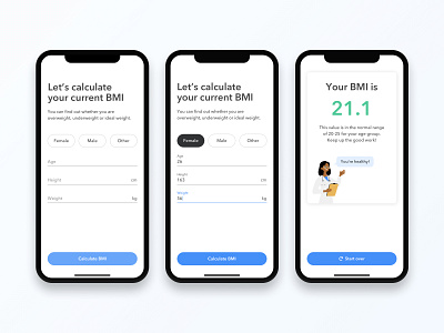 Clean BMI Calculator App