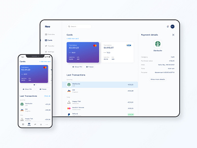 Concept for an online banking app