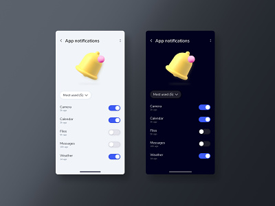 On/Off Switch – Notifications – Daily UI #015