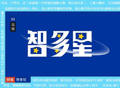 Typeface-智多星 chinese design font font design illustration logo typography 文字 文字设计 汉字
