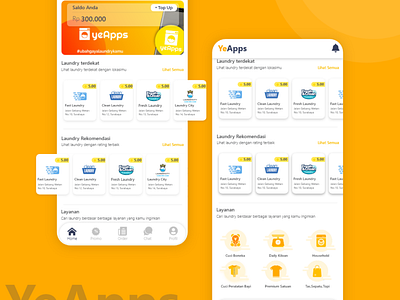 YeApps Laundry Apps for Customer