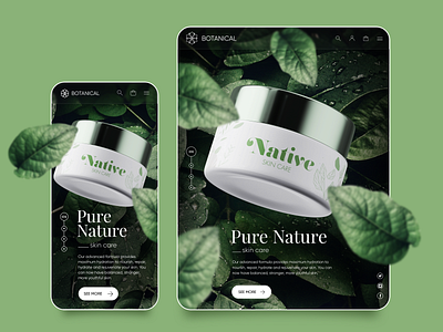 Responsive skincare web design