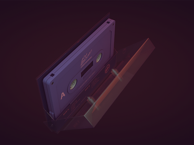 A Gap Between tape cassette 3D model 3d a gap between adobe after effects animation c4d cinema 4d electronic music motion graphics photoshop retro tape cassette