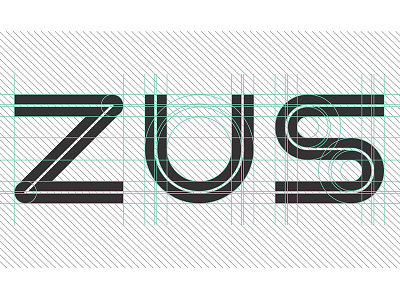 Zus - Custom Logotype branding colorcubic custom logotype interactive media ios mobile app design multidisciplinary parking app typography ui uiux design zus