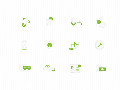 Website Features icon set