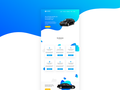 Taxi Service Landing page Design