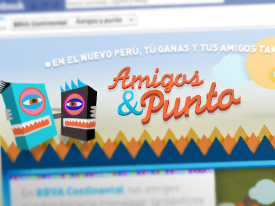 Amigos y Punto app character ckrauss design elkaniho facebook illustration nihokrauss