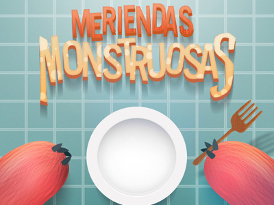 Monster Meals app ckrauss design dish elkaniho food game illustration ipad mad meal monster nihokrauss plate