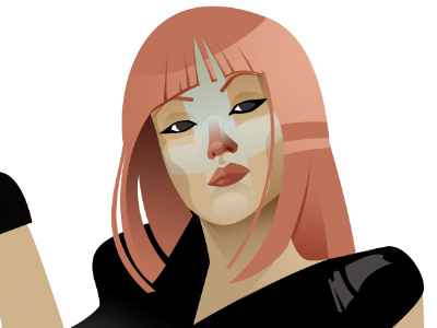 Pinup WIP face detail