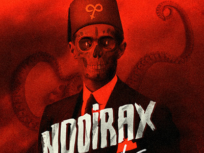 Nooriax Weekend Party Poster design elkaniho fez gig god grunge illustration lettering poster savagekrauss skull