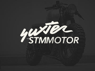 Suxter Motor cycle design elkaniho handwritten lettering logo moto motor nihokrauss savagekrauss