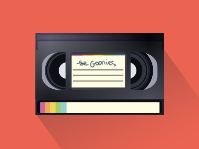 VHS 80s elkaniho goonies icon illustration imperfection movie tape the goonies vhs video videotape