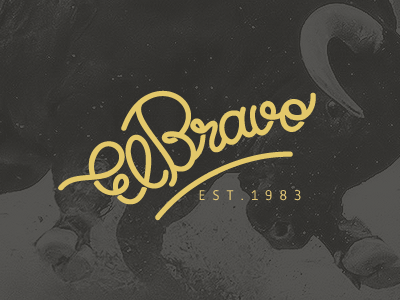 ElBravo brand brave bravo bull bullfighting design handlettering lettering logo thebraveschurch