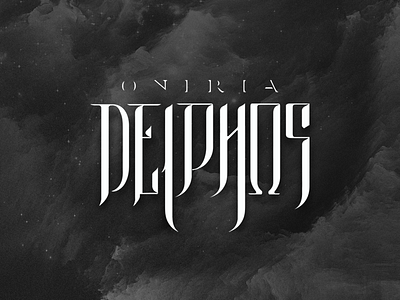 DELPHOS Band Logo. delphos design handmade lettering logo logotype metal oniria rock