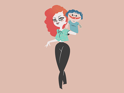 My favourite Teacher beautiful character ckrauss girl illustration learn manuela mischief portrait puppet teacher