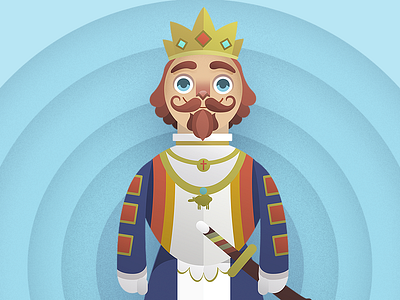 The Puppet King cabezudos character gigantes illustration king majesty navarra puppet