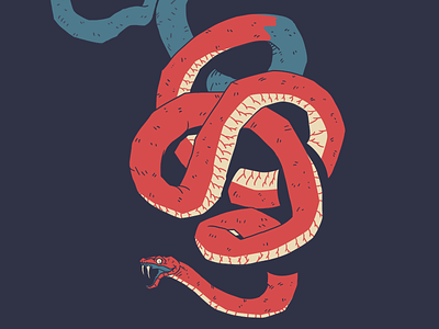 Snake Pussel animal ckrauss fangs illustration serpent sin snake
