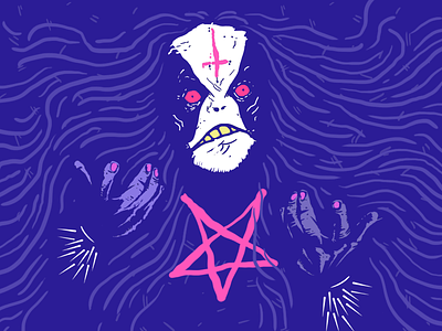 Party Abbath abbath black metal character illustrator party satanic