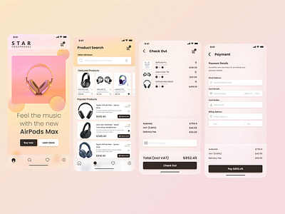 e-Commerce - Mobile app for Headphones