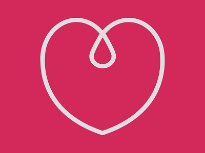 Heart Loop Logo illustration logo vector