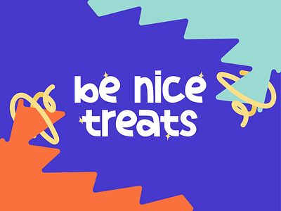 be nice treats logo branding color craftsman creative design frozen yogurt graphic design illustration logo yum