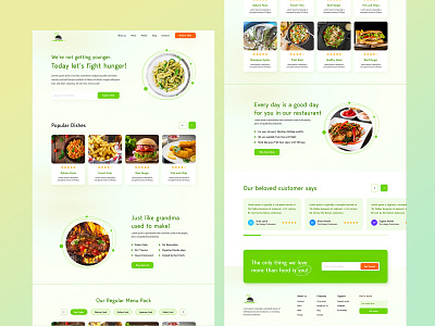 Restaurant Landing Page Design