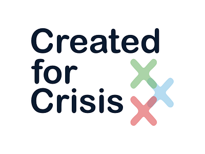 Logo Design for Created for Crisis arial rounded branding design coronavirus nonprofit covid nonprofit created for crisis logo design nonprofit design pastels rgb