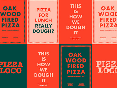 Pizzeria Posters branding drink food independent logo design restaurant small business start up street food turtle and hare visual identity