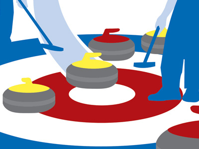 Curling brooms chrism70.com curl curling graphics ice illustration olympics sport target