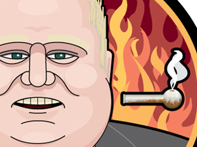 Rob Ford canada chrism70.com crack drugs illustration mayor rob ford toronto