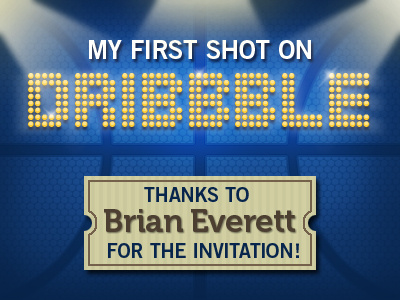 First Shot dribbble evrt first invitation shot texture