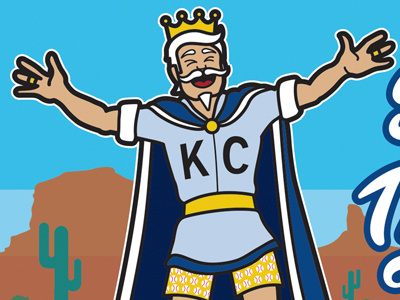 Spring Training! arizona baseball crown illustration illustrator kansas city king royals spring training