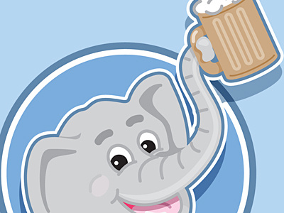 Elephant/Mug bar chrism70 drink elephant illustration mug pub restaurant