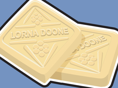 Lorna Doone cookie illustration lorna doone mates shortbread snack