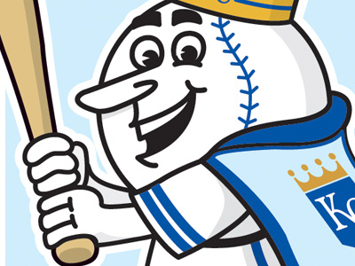 Mr. Royal baseball illustration kansas city mascot missouri mlb mr. royal royals