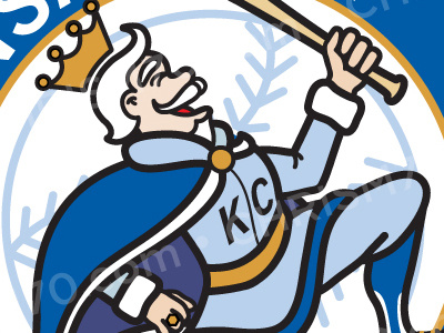 Royal King baseball chrism70.com illustration kansas city logo mascot mlb royals wallpaper