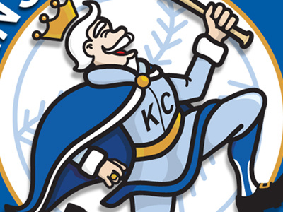 Royal King (Rebound) baseball chrism70.com illustration kansas city logo mascot mlb royals wallpaper