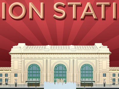 Union Station - Kansas City chrism70.com fountain illustration kansas city missouri trains union station