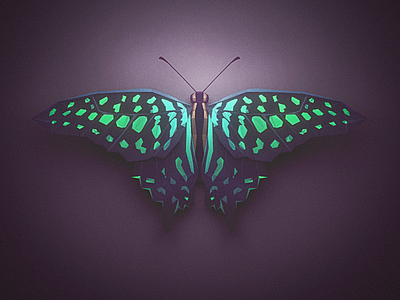 Low Poly Butterfly 3d animal blender butterfly low poly lowpoly nature