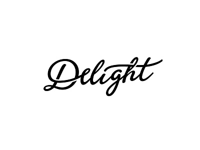 Delight typography