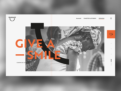 Hamami Webdesign advanced africa cameroon charity design hamami identity landingpage smile smiley webdesign