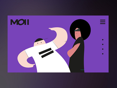 Mo2 Character Design character clean design games illustration interface kids landing minimal purple ui ux web webdesign