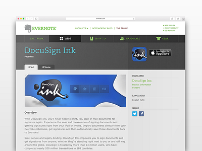 DocuSign for Evernote