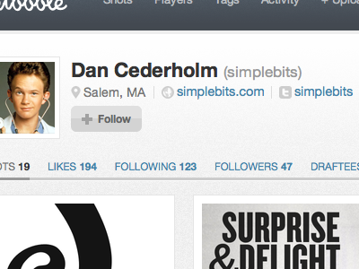 'Refined' rebounded dribbble gettinganal icons meta profile